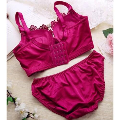 2018 Women Sexy Lingerie Underwear Push Up Bra Set Panties And Underwear Cotton Embroidery Bralette Set Lingerie
