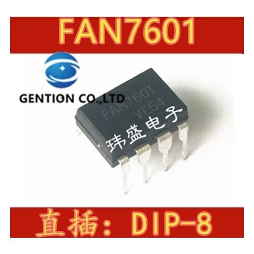 10PCS FAN7601 DIP-8 LCD power panel FAN7601 chip in stock 100% new and original