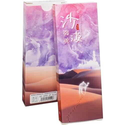 30 Pcs/Set Desert Camel Beautiful Starry Sky Style Paper Bookmark Cartoon Book Holder Message Card Stationery Christmas Gift