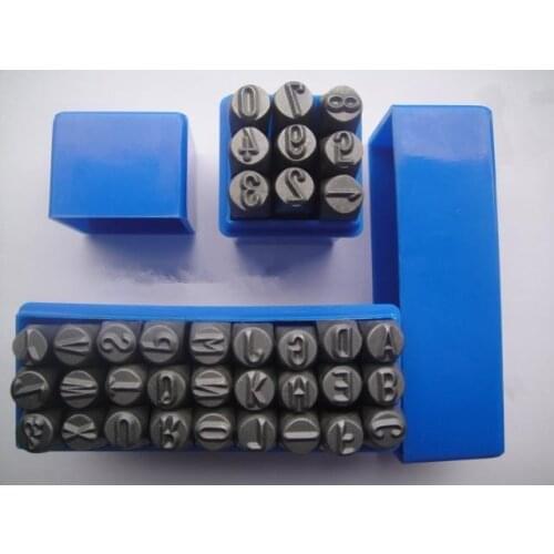 36pc Letter Number Stamp Punch Set Hardened Steel Metal Wood Leather Steel Punch Alphabet Letter Number Tool Leather craft Stamp