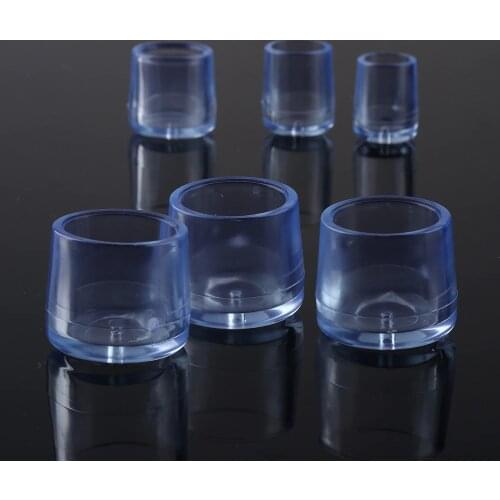 4pcs Furniture Table Covers Socks Floor Protectors Chair Leg Caps Feet Pads Round Bottom Non-Slip Cups