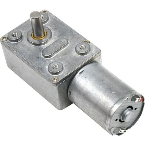 4632-370 DC Reduction Gear Motor Micro Worm Speed Gear Motor Reduction Gear Motors With Metal Gearbox Wheel DIY Kits 3RPM 100RPM