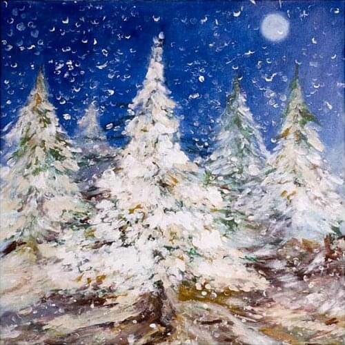 5x7 Christmas Photography Background Newborn White Snow Ice Blue Red Star Backdrop for Xmas Party Family Photo Booth Props