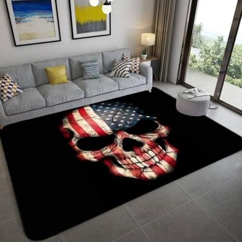 Abstract Horror skull living room carpet bedroom dining large rugs parlor fashion floor mat kids room home Decor Rug customized