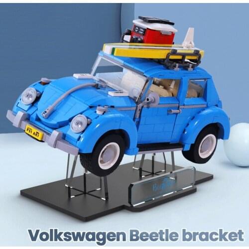 Acrylic Display Stand for 10252 Beetle Creator Car series Classic Vehicle model childrens Toy blocks decoration(no models)