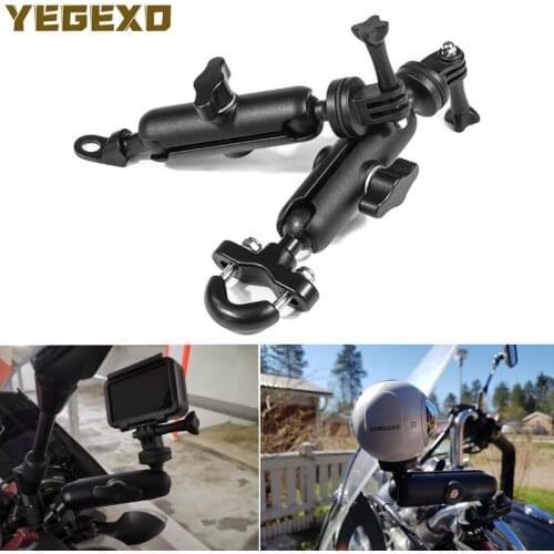 Motorcycle Camera Holder Handle Mirror Mount Bracket For YAMAHA VMAX 1200 RAPTOR 700 R1 2008 YZ 125 XJ6 MT 10 FZ16 BANSHEE XT660