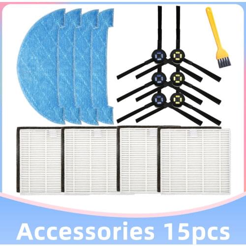 Hepa filter Side Brush Mop Cloth Replacement for Ilife V8 V8s X750 X800 X785 V80 Robot Vacuum cleaner Kits