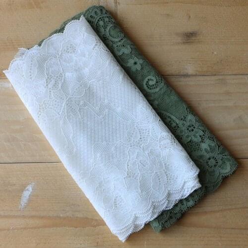 1Yards Elastic Lace Fabric DIY Crafts Sewing Suppies Decoration Accessories For Garments Elastic Lace Trim