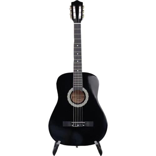 39 Inch Classical Guitar High Quality Black Guitar 6 String Basswood Guitar Performance Instrument Beginner Gift AGT274
