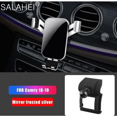 Colorful New Mobile Phone Holder For Toyota Camry 2018 Left Hand Drive Car Auto Dashboard Mount Phone Stand Clip For Camry 2019