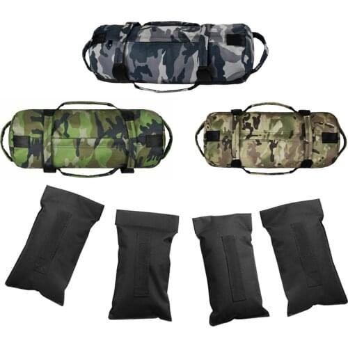 Fitness Weights Sandbags with 8 Gripping Handles for Heavy Duty Weightlifting Strength Power Training Crossfit Workout Equipment