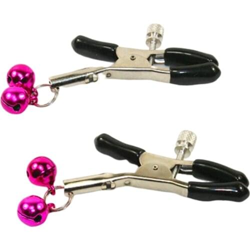 Metal Nipple Clamps Steel Breast Clips Clitoris Stimulator Adult Game Fetish SM Bondage Restraint Sex Toy for Women Men Couples
