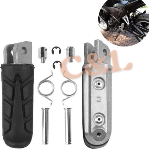 Motorcycle Aluminum Front Footrests Footpegs Foot Fit For Honda CBR250 2011-2012
