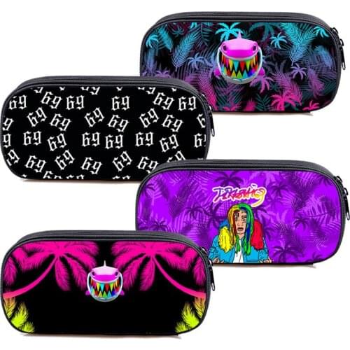 Cartoon 6IN9INE Pencil Case 3D Anime Album Gooba 6ix9ine Stationery Storage Box Kids Game Pen Bag Teens Tekashi 69 Pen Case
