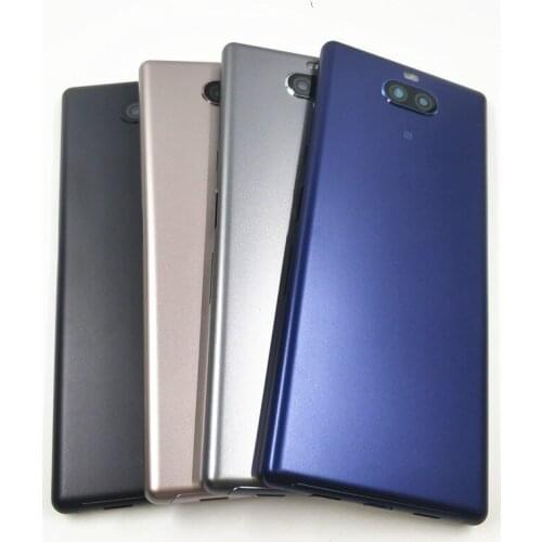 Origianl 6.0 inches For Sony Xperia 10 I3123 I3113 Back Battery Cover Door Rear Housing Case With Camera Lens