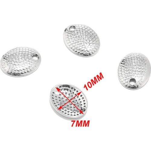 30pcs/lot Stainless Steel 7*10mm Oval Charms Connectors for DIY Jewelry Bracelet Necklace Making Findings Accessories