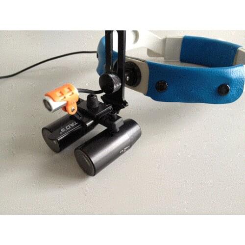 TAOS prismatic flip-up style loupes magnifying loupe 4.0x dental equipment surgical loupes with headlight led lamp + headband