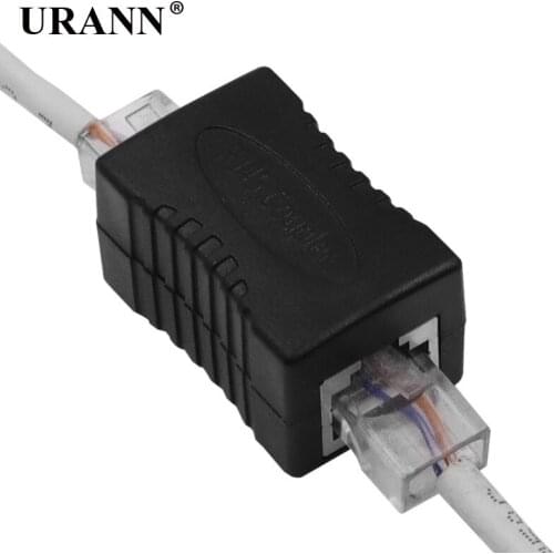 RJ45 Connector Cat7/6/5e Ethernet Adapter 8P8C Network Extender Extension Cable for Ethernet Cable Female to Female