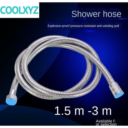 Plumbing Hoses Shower hose stainless steel encrypted explosion-proof shower head water pipe nozzle connection pipe fittings