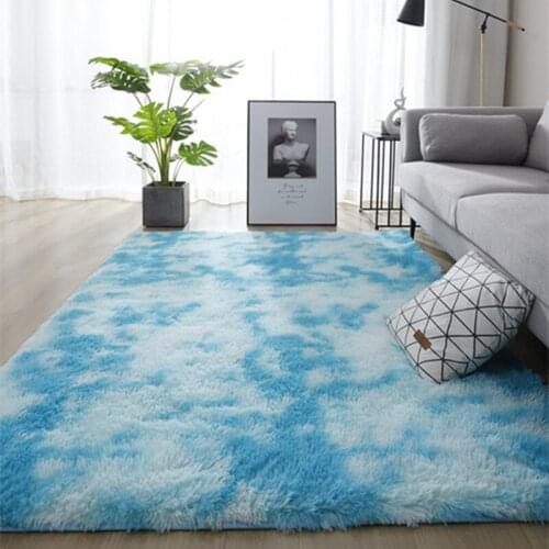 Gray Soft Carpet for Living Room Plush Rug Fluffy Thick Carpets Bedroom Decor Area Long Rugs Anti-slip Floor Mat Kids Room Mat