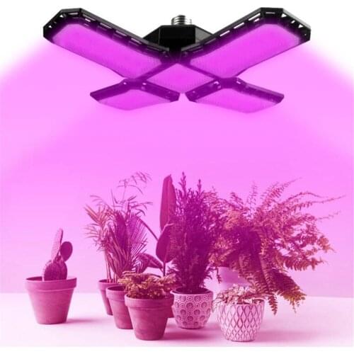 36W 60W 80W Full Spectrum LED Plant Grow Light Foldable E26/E27 LED Growing Lamp AC85-265V for Seeding Veg Flower Greenhouse