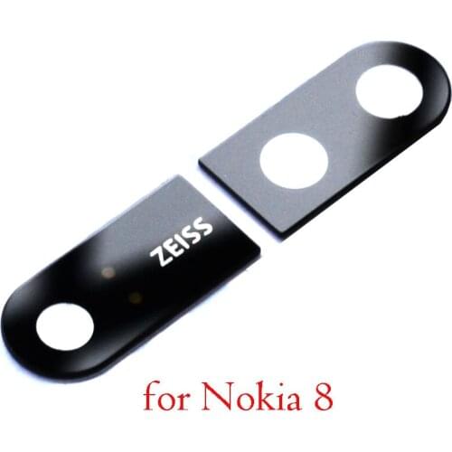 Back camera glass lens for Nokia 8 with sticker for Nokia8