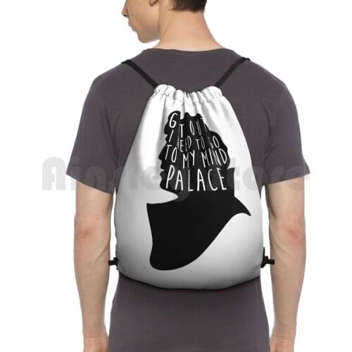Get Out I Need To Go To My Mind Backpack Drawstring Bag Riding Climbing Gym Bag Mind Keepout Keep Out Tvshow Tv Show Quote