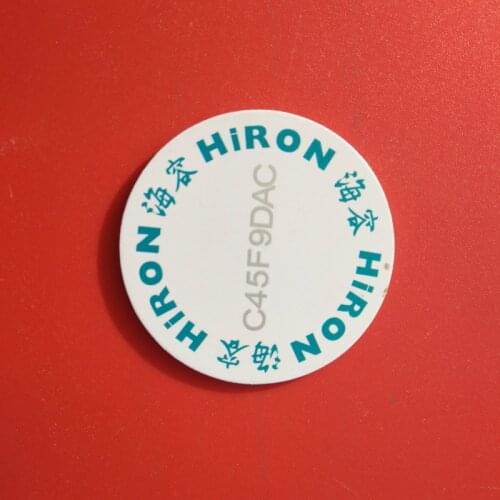 UHF RFID round PVC customized coin tags RF passive cards