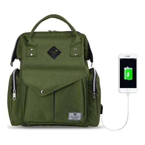 Mummy bag USB Diaper Bag Baby Care Large Capacity Mom Backpack Mummy Maternity Wet Bag Waterproof Baby Pregnant Bag