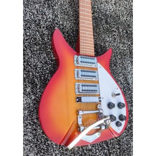 High quality ricken 325 electric guitar, cherry red body and neck, can be customized, free delivery