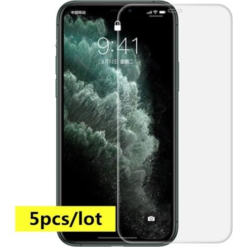 5Pcs/lot Tempered Glass For iPhone XS Max XR X Screen Protector Cover Film For iPhone 8 7 6 Plus Protective Glass Film