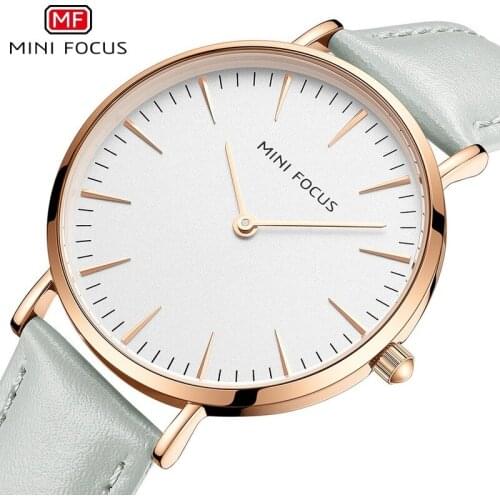 Womens Watch Ultra-thin Fashion Quartz Watch Waterproof Leather Strap Womens Watch