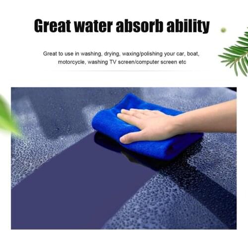 New 1 pc 30*70CM blue Microfiber car cleaning cloth wash hand towel products dust tools car wash supplies car accessorie