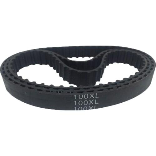 1Pcs Pitch 5.08mm Teeth 42-52 XL Black Rubber Closed Loop Timing Belt 84XL to 104XL Width 10mm For CNC Machine/Step Motor