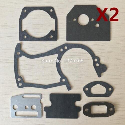2 sets 45cc 52cc 58cc chainsaw paper gaskets full set