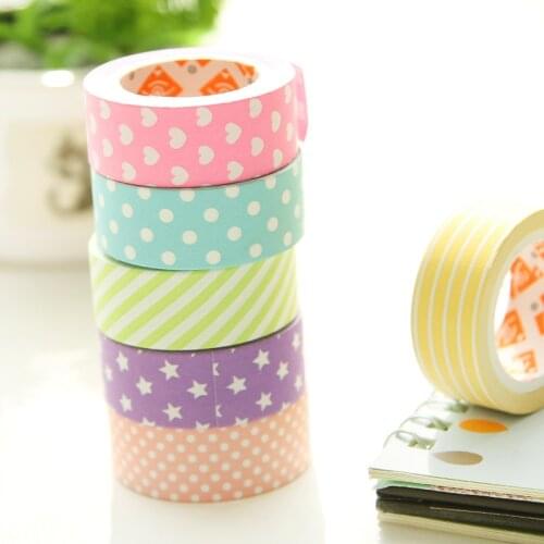 36 pcs/Lot Decorative adhesive tapes Paper washi tape 15mm*5m masking sticker for scrapbooking stationery school supplies A6944