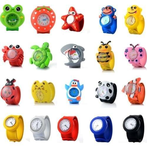3D Lovely Kids Watch Sport Children Watches Cartoon Animal Quartz Wristwatchessilica strap Smart Baby Girl Student Clock Watch