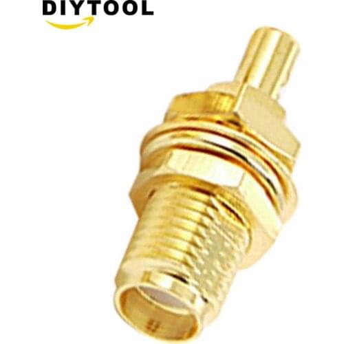 5pcs SMA Female Plug center Nut Bulkhead Solder For RG174 RG316 Cable RF Connector