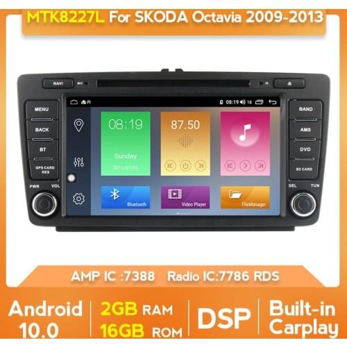 Autoradio multimedia player For SKODA/Yeti/Octavia 2009 2010 2011 2012 2013 GPS Car DVD Android Carplay DSP 2 Din tape recoder