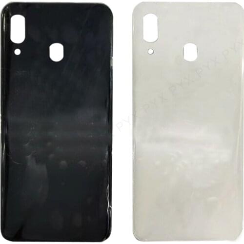 For Samsung Galaxy A30 A305 A305F A307 Housing Battery Door Rear Back Glass Cover Case Chassis Shell A30 2019 Replacement A30s