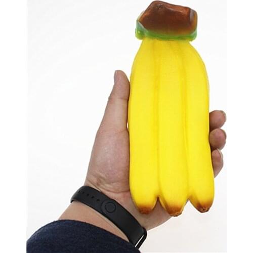 Stretchy Banana Sensory Toy Squish Stress Relief Toys Squeeze Toys For Kids And Adults Straps Pendant Squeeze Stress Toys L3