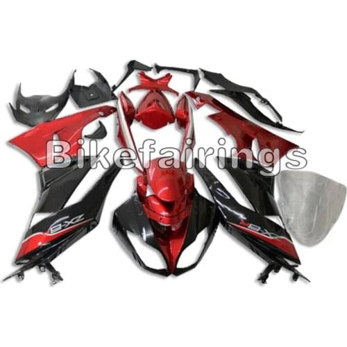 Injection Fairing Kit Bike Body Kit For ZX-6R 2009 2010 2011 2012 ZX636R 636 ABS Plastic Red Black Clwlings