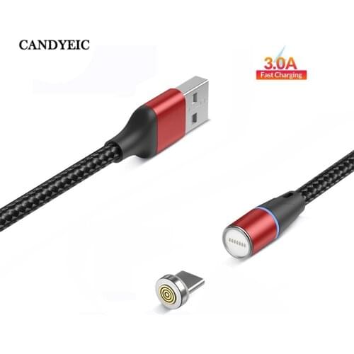 CANDYEIC 3 in 1 cable Magnetic cable for Huawei Enjoy 20SE/Enjoy 20/Enjoy 20 Pro Charging Data Cable led cable