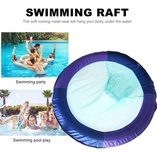 Round Water Hammock Row Summer Inflatable Mattress Lounger Floating Sleeping Bed Chair for Outdoor Pool Beach Swimming Water Toy