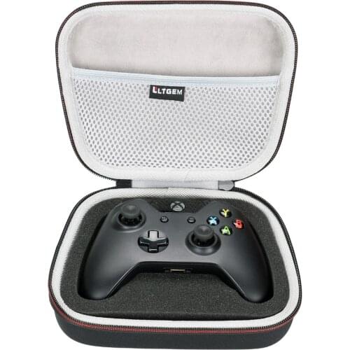 LTGEM EVA Hard Case Travel Carrying Portable case Bag for Xbox One/Xbox One S/Xbox One X Controller with Mesh pocket Fits Plu