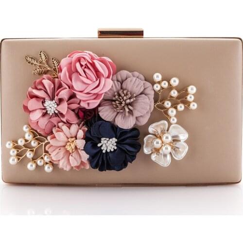 Fashion Style Ladies Handbag Appliques Women Cosmetic Bag Jewelry Wrist Bag Shoulder Bags Clutches Bag for Party