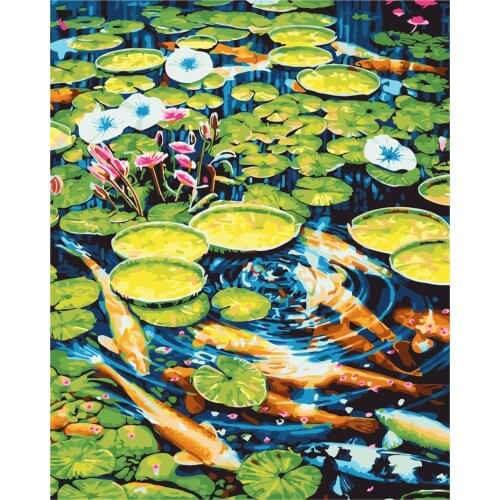 Shan Lan Frame Diy Painting By Numbers Flowers Acrylic Paint By Number Kits Oil Paint By Numbers For Home Decors Gift