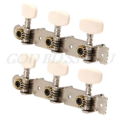 Set of 2pcs Classical Silver Guitar Tuner Tuning Machine Heads Keys Pegs high quality Drop Shipping