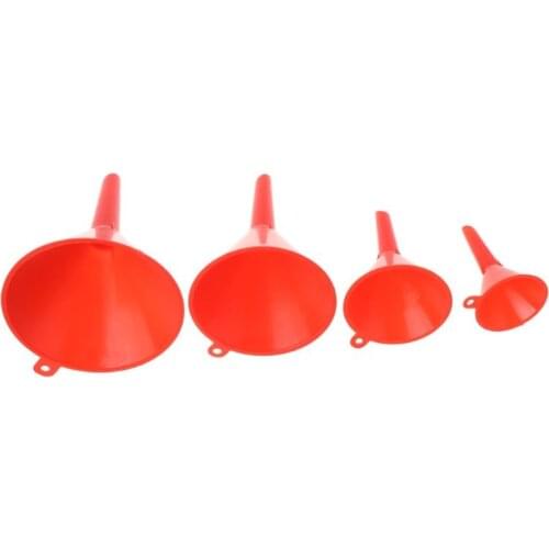 New 4Pcs 4Pcs Small Car Refueling Funnel Gasoline Engine Oil Additive Motorcycle Farm Machine Use Convenient Anti-leakage Filler