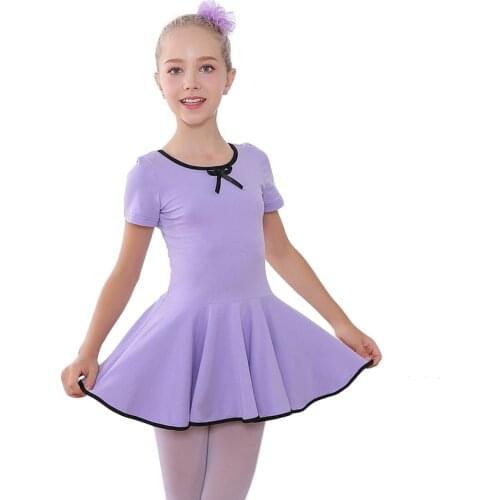 New Children Ballet Dance Clothes Girls Ballet Latin Dance Dress Dance Practice Clothes Short Sleeve/Sleeveless Dance Costume